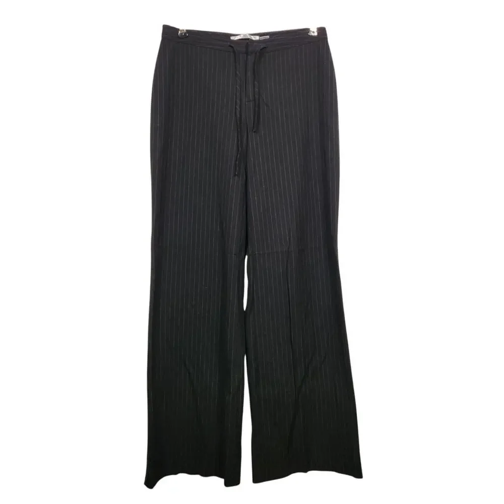 Vintage y2k Old Navy Outlet Stretch Pin Stripe Office Core Pants Bottoms Sz 6